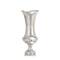 21&#x22; Silver Aluminum Traditional Vase